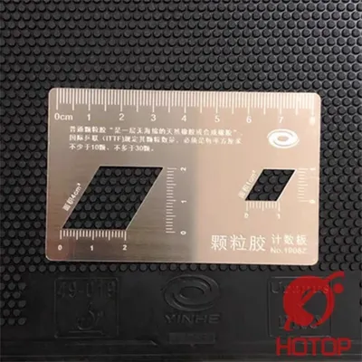 Table Tennis Long Pimpled Rubber Pips Count Measuring Gauge Referee's Special Long Pips Rubber Specification Measuring Caliper