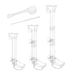 Shriajalimentation tube plat ensemble avec anneaux d'alimentation, livres portables brosse poisson
