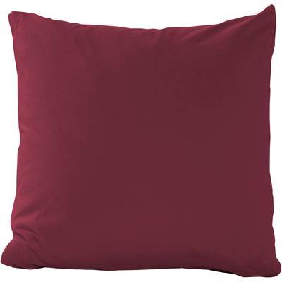 Kissenbezug PRIMERA "Primera Mako-Feinjersey Kissenbezug im Doppelpack", rot (bordeaux), B:40cm L:40cm, Feinjersey, 100% gekämmte Baumwolle, Mako-Feinjersey, Kissenbezüge, In vielen Uni-Tönen Image