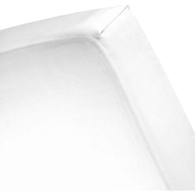 Spannbettlaken CINDERELLA "Sundays Satin für 25 cm Höhe", weiß, B:90cm L:210cm, Satin, Obermaterial: 100% Baumwolle, Laken, mit Rundumgummizug Image