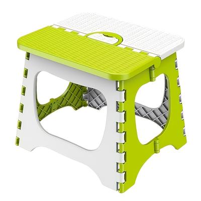 TEMU One-pack, 2 Colors , Small Portable Folding Chair, Square High-refractive Polymer, Lightweight Durable, Anti-aging Super Strong Pp Material, Suitable For Outdoor Camping And Fishing Image