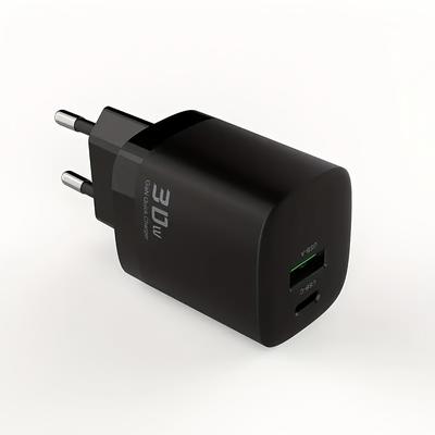 TEMU 30w Usb C Charger With Led Display, Pd 3.0 Dual Port Type C Charger Fast Charging Block, Usb C Wall Adapter For Ipad Pro/air, For Iphone 16/15/14 Pro , For Galaxy S24/23 And More. Image