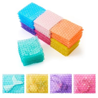 TEMU 70pcs Film Package Bags, Heart Bubble Mailer, Padded Envelopes, Square, Mixed Color, 10x10.5x0.5cm, 10pcs/color, Jewelry Making Display & Packaging Supplies Image