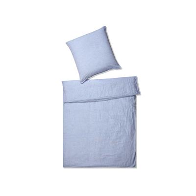 Elegante Casual Bettwäsche »Breeze« Hellblau 7038-02 Bettwäsche 155x220 cm / 80x80 cm Image