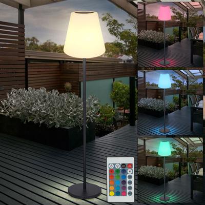 Globo - Solarlampen für Außen Stehleuchte Solar Standlampe Balkon led Solar mit rgb Farbwechsel, Image