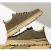 2025 Herren-Arbeitskleidung, Skate-Schuhe, Vintage-Low-Top-Lederstiefel, Multi-Stitch-Design,