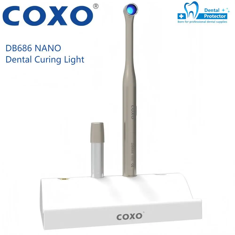 COXO Db686 Nano Led Drahtlose Aushärtung Lampen Photopolymerisation Aushärtung Licht Lampe Dental Ausrüstung Dental Aushärtung Licht Image