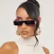 Neue All-in-One-Sonnenbrille mit kleinem Rahmen und rechteckiger Sonnenbrille Retro-Mode-Punk-Sonnenbrille Hip-Hop-Straßen fotografie y2k Sonnenbrille uv400