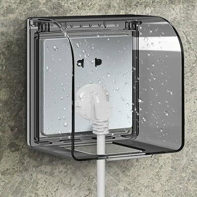 Steckdosenabdeckung Kindersicher 86 Modell Universelle wasserdichte Steckdosenbox 12,2 × 10,8 × 7,3 Image