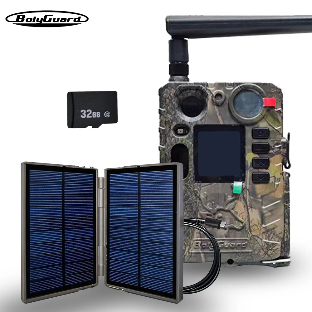 BolyGuard 2025 BG410-M(S) 4K FHD 37MP Wildkamera 940 nm IR-Nachtsicht, 4G Wireless, Outdoor-Jagdkamera + Geschenk 32 GB TF Image