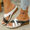 Frauen Schuhe Sandalen Mode Keil Schuhe Frau Plus Größe Rutsche frauen Sandalen Retro Strand Schuhe
