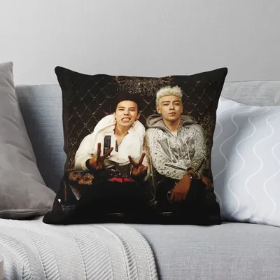 Bigbang Top G-Dragon Quadratischer Kissenbezug, Polyester, Leinen, Samt, Muster, dekorativer Image