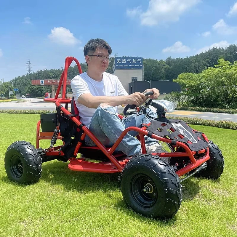 Benutzerdefinierter quadratischer Park-Elektro-Kart für Kinder, ATV, vier Räder, Geländemotorrad, Einzelsitz, für Erwachsene, zum Spielen aller Gelände Image
