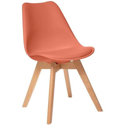 Stuhl Baya in Terrakotta - Beine aus Buche - Atmosphera créateur d'intérieur Image