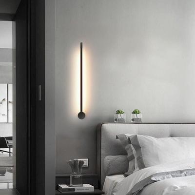 Moderne, einfache LED-Wandleuchte mit linearer Röhre, für Schlafzimmer, Wohnzimmer, Image