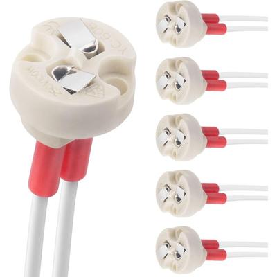 Bi-Pin-Sockel, G4, GU5.3, G6.35, GY6.35, GX5.3 MR16, GZ4 MR11, Lampenfassung mit Halogenfassung und Image