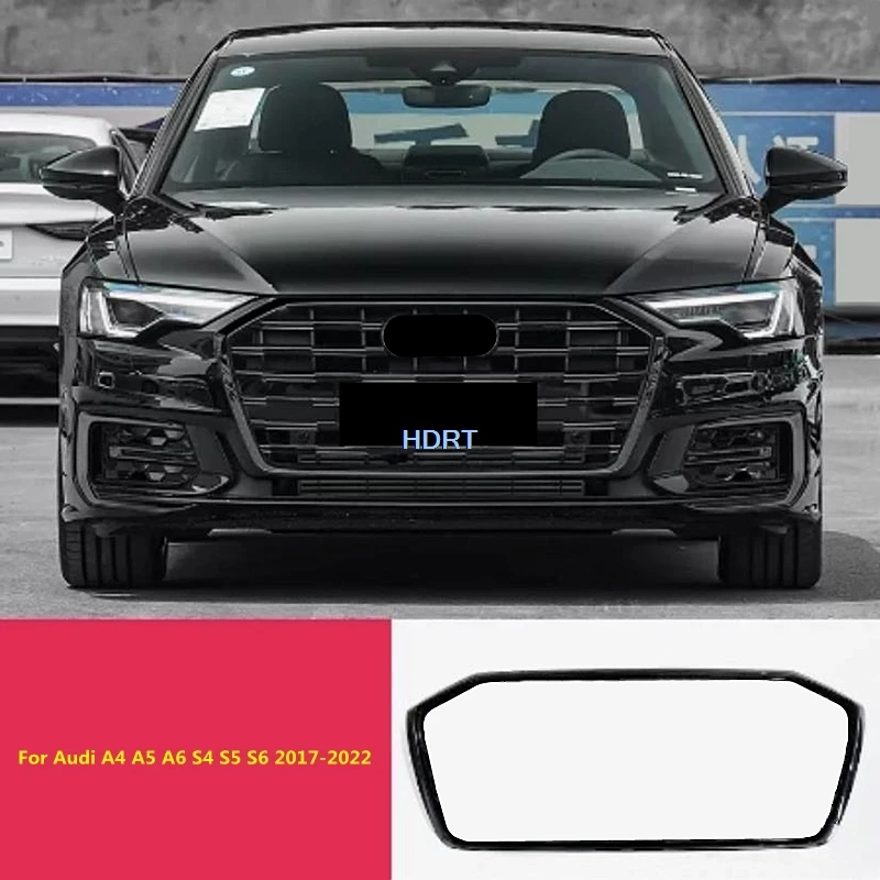 Auto-Stil Front Racing Mesh Kühlergrill Rahmen für Audi A4 A5 A6 S4 S5 S6 2012-2016 Schutz Dekoration Zubehör Außen aufkleber Image