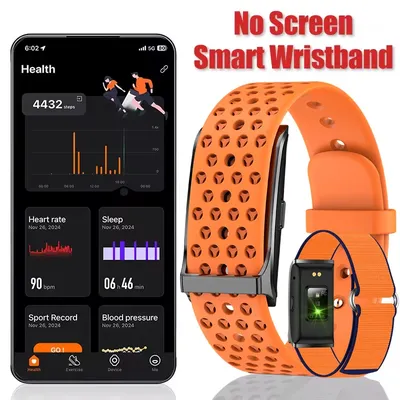 Kein Bildschirm Smart Watch Männer 2025, neue Smart Band Frauen Herzfrequenz Schlaf Smartwatch Wasserdicht Armband Sport Fitness Tracker Image