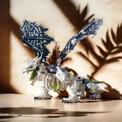 767 Stück Dragon Snake Bausteine, Sammlerspielzeug, enthält 8 Mini-Menschen, Geburtstagsgeschenke Image