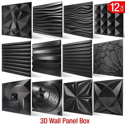 12 Stück 30 cm Hauswand Renovierung Stein 3D Wandpaneel nicht selbstklebend 3D Wandaufkleber Kunst Fliesen Tapete Zimmer Badezimmer Decke Image
