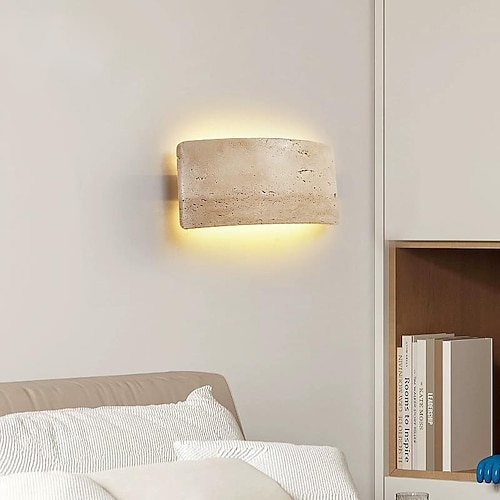 Wabi-Sabi-Stein-LED-Wandleuchter-Lampe LED-Atmosphärenlicht Treppe Innenhof Retro Balkon Badezimmer 110-240 V Image