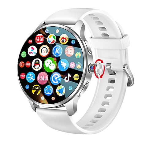 Smart Watch con Schermo AMOLED da 1,89 Supporto SIM 4G Fotocamera Rotante GPS WiFi Chiamata Bluetooth Download di App Compatibile con Android