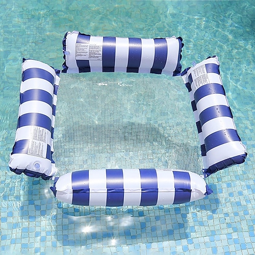 1 Packung Hängematten-Pool-Schwimmhilfen für Erwachsene, aufblasbare Mehrzweck-Pool-Schwimmhilfen aus PVC, Wasserhängematte, Lounge-Schwimmhilfen Image
