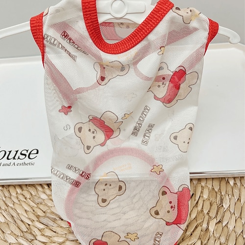 Hunde-Shirts, schnelltrocknende, weiche, dehnbare Haustier-T-Shirts mit reflektierendem Etikett, Tanktop, ärmellose Weste, Sonnenschutz, Hundekleidung für kleine und mittelgroße Hunde Image