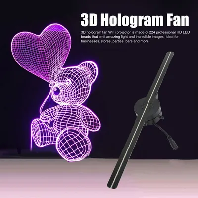 WiFi 3D Hologram Fan Multiple Control Methods 2000x224 3D Hologram Projector Custom Editing for