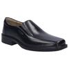Slipper JOSEF SEIBEL "Elliot 02", Herren, Gr. 40, schwarz, Leder, elegant, Schuhe, Anzugschuh, Schlupfschuh, Businessschuh mit praktischem Gummizug