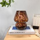 Lampe champignon vintage, lampe de chevet en verre avec câble, lampe de table à intensité variable avec ampoule 3 couleurs, lampe de bureau rétro, veilleuse champignon, mini lampe LED pour bureau,