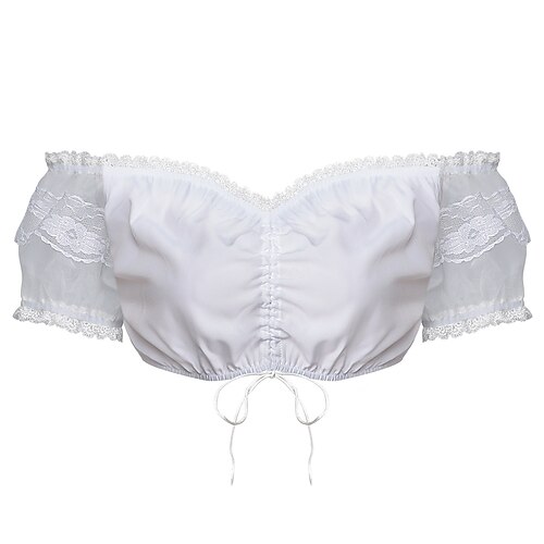 Oktoberfest Chemise Oktoberfest / Bière Bavarois Prairies Femmes Soirée Fête de la Bière Tissu de style traditionnel