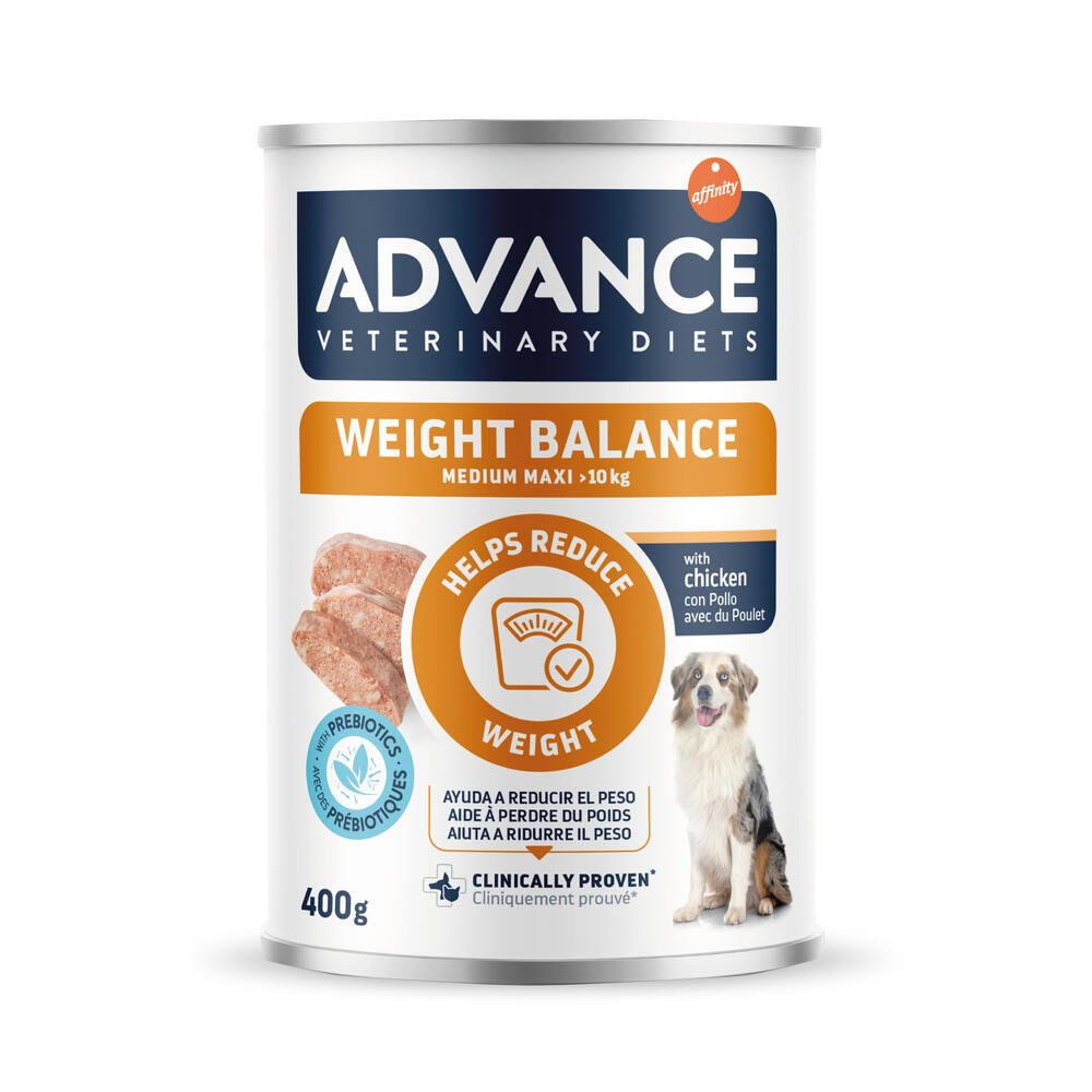 Advance Veterinary Diets Weight Balance Medium/Maxi umido cane - Set %: 6 x 400 g