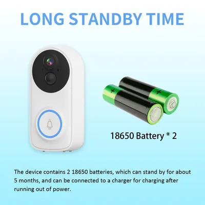3MP 1296P iCsee APP Wireless WIFI Doorbell Visual Intercom Door Viewer Video Door Phone Camera Low Comsuption Peephole Viewer