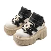 Gothic Stiefeletten 2025, Damen-Turnschuhe, neue Punk-Stil, Damenschuhe, Rock, Schnürung,