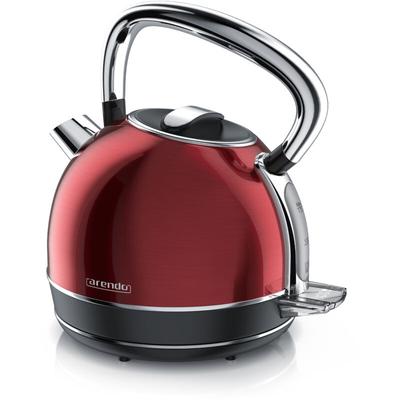 Wasserkocher mit Temperatureinstellung, 1,7 l, 2200 w, Edelstahl Retro Style Vintage, Überhitzung &