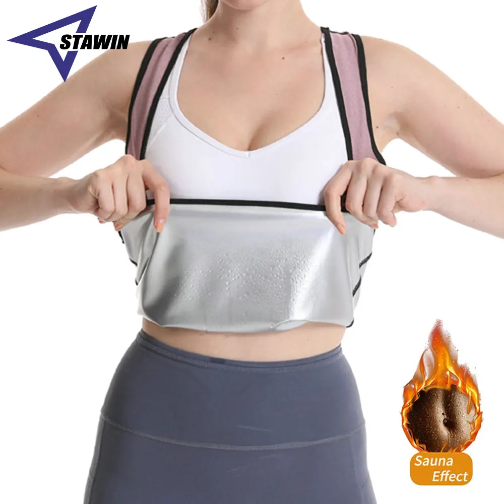 Saunaweste für Frauen, Gewichtsverlust, Oberteil, Schweiß, Sportbekleidung, Schlankheitsoberteil, Fitness, Body Shaper, Fettverbrennung, Workout, Sport, Fitnessstudio, Taillenunterstützung Image