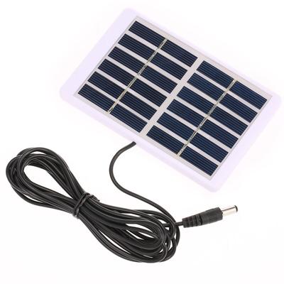 Rosvola - 1,2 W/6 v Solarladegerät mit 5521 DC-Ausgang, 3 m Kabel, polykristallines Panel, 84 x 130 Image