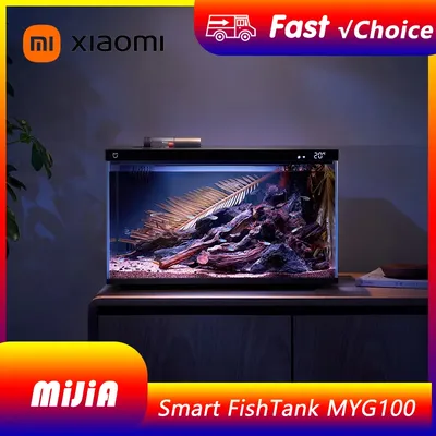 Neues Xiaomi Mijia Smart Fish Tank 20L funktioniert mit der Mijia APP Mobile gesteuerte Fernzufuhr Smart Lighting System Light Aquarium