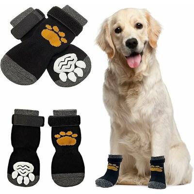 SNQ - Anti-Rutsch-Hundesocken für den Innenbereich, Anti-Rutsch-Hundesocken, 2 Paar Hundesocken, Image