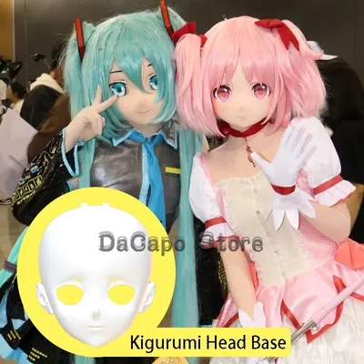 Kigurumi Anime Cosplay Kopf Basis Schädel Schädel Maske Helm Kopfbedeckung Cosplay DIY Zubehör Image