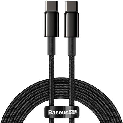 USB-C – USB-C-Schnellladekabel 100 W, 2 m – komplett schwarz Image