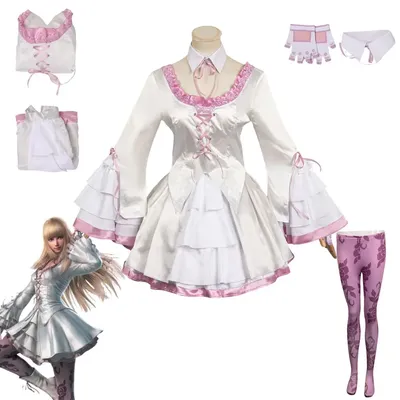 Tekken8 lili cosplay fantasia kostüm verkleidung für erwachsene frauen mädchen lolita kleid Image