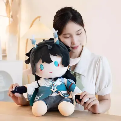 Dan Heng Imbibitor Lunae Modell Sitzhaltung Ornament Mihoyo Honkai Star Rail Danheng Cosplay Kostüm Anime Spiel Modell Geschenke Image
