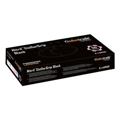 Meditrade 50er-Pack Nitril Einmalhandschuhe »Nitril® StellarGrip« XL schwarz, puderfrei schwarz Image