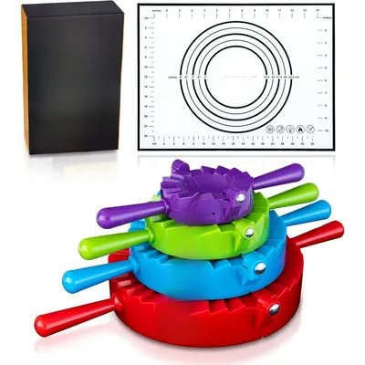 Magic Dumpling Maker Kit, set of 4-mold ravioli, empanadas, ravioli dough press and pasta making