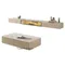Meubles TV intelligents LED suspendus en bois massif, style nordique, meubles de salon, supports