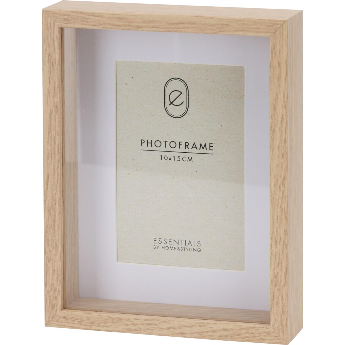 WellHome - Holz-Fotorahmen 17x4,5x22cm für 10x15cm Fotos Image