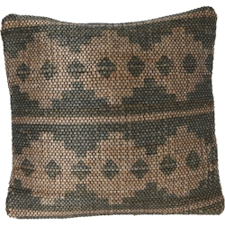 WellHome - Kissen aus Baumwolljute, grün, 45x45cm Image