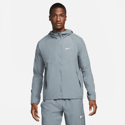 Nike Miler Men's Repel Running Jacket - Grey - Polyester